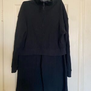 Stars Above Black Ribbed Lounge Set